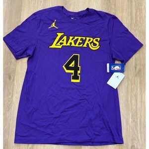 NWT Men's Jordan Los Angeles Lakers Dalton Knecht Tee - Medium - Purple/Gold